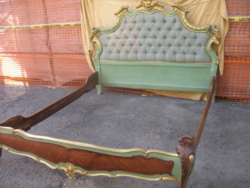 Letto matrimoniale laccato con - letto,