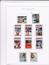 SAN MARINO 2005 COMPLETA MNH**+37 VALORI+2 BF , SU FOGLI MARINI KING.