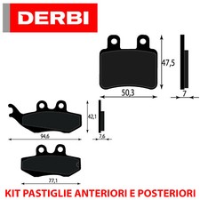 KIT PASTIGLIE FRENO ANTERIORI