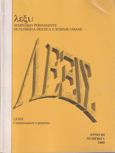 Lexis anno iii 1 2000 - anno,