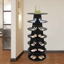Rotating Shoe Rack, Spinning Shoe Rack, 360�� Revolving Shoe Storage Organizer！!