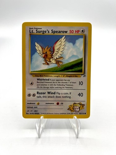 Carta pokemon surge s - carta, lt.