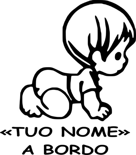 Adesivo nascita bimba tuning - adesivo,