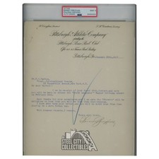 Barney Dreyfuss lettera