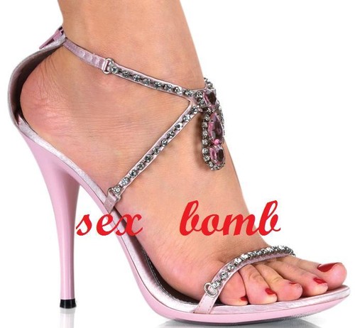 Sexy jewel heel sandals - sandals, 12