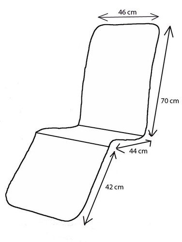Cuscino per sedia - cuscino, pieghevole