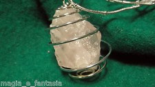 Collana con QUARZO ROSA GREZZO