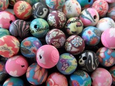 LOTTO DI 15 PERLE FIMO PASTA