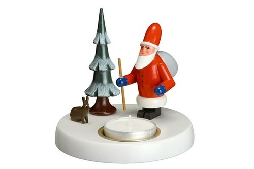 Portacandela babbo natale - babbo,