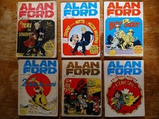 Lotto di 6 albi fumetti Alan Ford originali prima serie n° 22 23 24 25 27 29