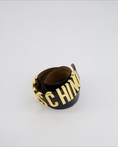 Cintura moschino pelle - moschino, blu