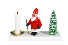 Portacandele Babbo Natale Con