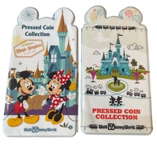 Disney World Magic Kingdom Epcot Giappone Pressato Penny Collezione Libro Lotto di 95