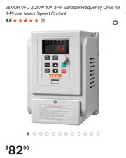 Vevor 2.2 KW 10A 3HP Inverter