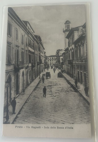 Cartolina prato sede della - prato,