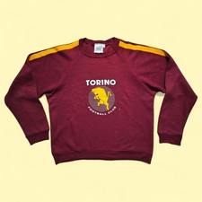 Torino FC Calcio Felpe Grandi Club Parmalat 90s Crewneck Vintage Football Size S
