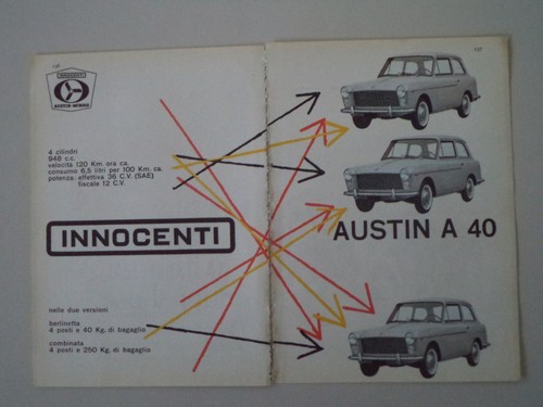 Advertising pubblicità 1960 - pubblicità,