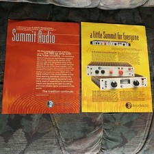 2 rare brochure Summit Audio