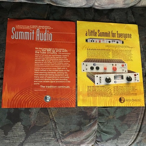 Rare brochure summit audio - summit,