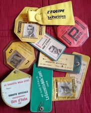 Tour de France 10 Pass Badge Giro d'italia Lasciapassare Ciclismo