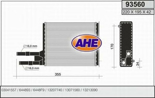 Radiatore riscaldamento ahe - radiatore,