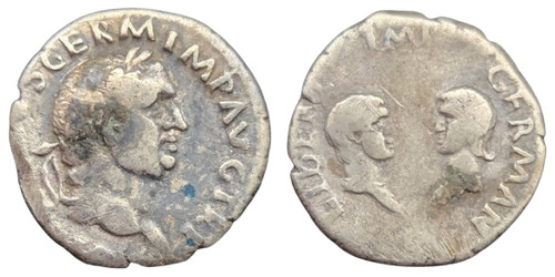Denario vitellio moneta - denario,