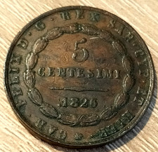 5 CENTESIMI 1826 CARLO FELICE