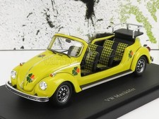MODELLINO AUTO STATICO AUTOCULT VOLKSWAGEN MAXIKAEFER BEETLE 1963 GIALLO 1/43