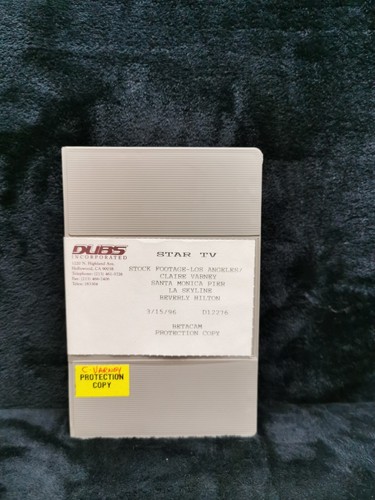 Used betacam original tape - used,
