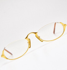 ? occhiali vintage PERSOL RATTI ETHEL 18kgp ovale oro vintage 80s?unisex
