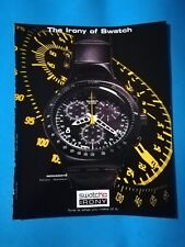 RITAGLIO DI GIORNALE PUBBLICITA' SWATCH IRONY OROLOGIO DA COLLEZIONE - (141)