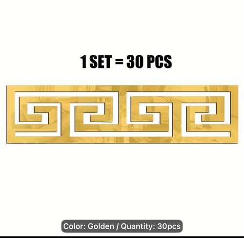 Oro specchio adesivo - 30, 3d