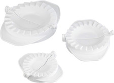 727014 Maul Tasche Set Di 3 Stampi per Empanadas, Plastica, Bianco, 10 X 10 X 6 
