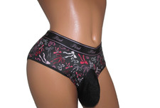 Victoria's Hipster SISSY POUCH MUTANDINE abito incrociato per uomo taglia 28-46 XL