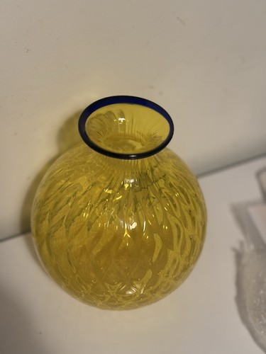 Vaso venini ballotton giallo - ballotton,