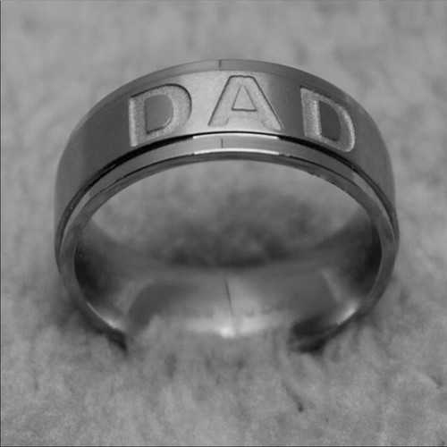 Anello papà acciaio - anello, in