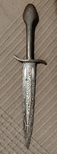 Pugnale antico koftgari xix - antico,