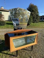 buffet vetrinetta vintage anni 50 con specchio a ventaglio 