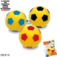PALLONE PALLA PALLINA SOFT IN SPUGNA DIAMETRO CM 14 FOOT BALL PER BAMBINI
