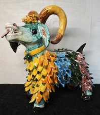 Imponente caprone in ceramica vietrese – Capra Firma Vietri – Anni ‘60