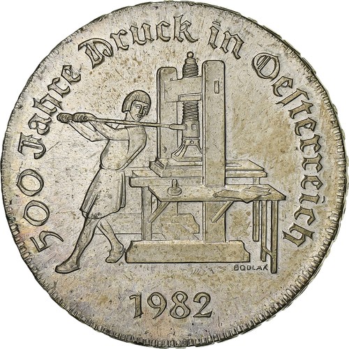 Autriche 500 schilling - 500, 1982
