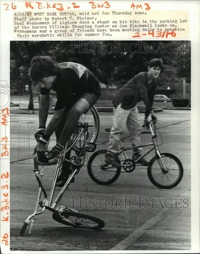 1987 stampa foto - stampa, bicicletta