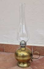 Lucerna LUME LAMPADA a petrolio in ottone con vetro stile '700 veneziana usata.