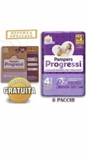 126 PAMPERS PROGRESSI ESAPACK TAGLIA 4 (7-18 KG) PANNOLINI CONFEZIONE RISPARMIO