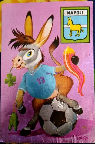 Cartolina napoli calcio - napoli,