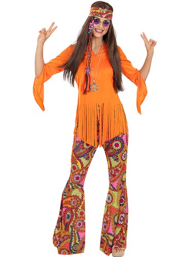 Costume hippie felice - hippie, da