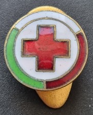 REGNO D'ITALIA C.R.I. DISTINTIVO SOCIO BENEMERITO DELLA CROCE ROSSA ITALIANA #1