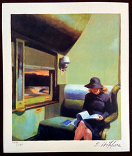 Edward Hopper Litografia COA - originale firmata numerata a mano limitata -=