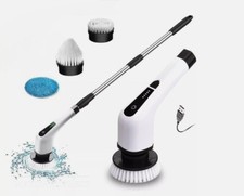 SPAZZOLA ELETTRICA Rotante Pulizia  PIASTRELLE Bagno Cucina 3 TESTINE 25W MZ-003