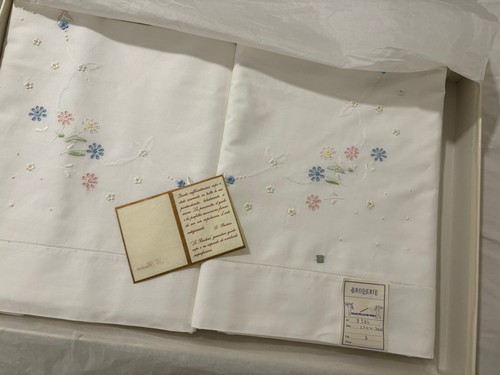 Lenzuola matrimoniali broderie - lenzuola,